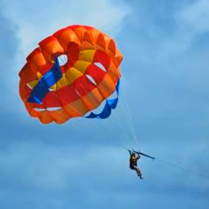 Parasailing at Belle Mare Beach