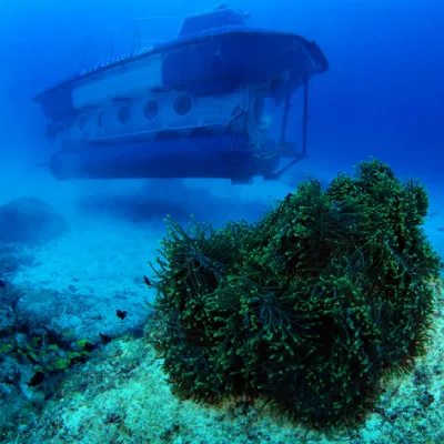 Submarine dive in Mauritius