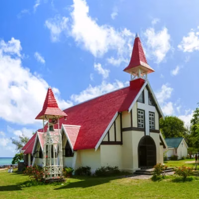 red church Red Roof church Cap Malheureux