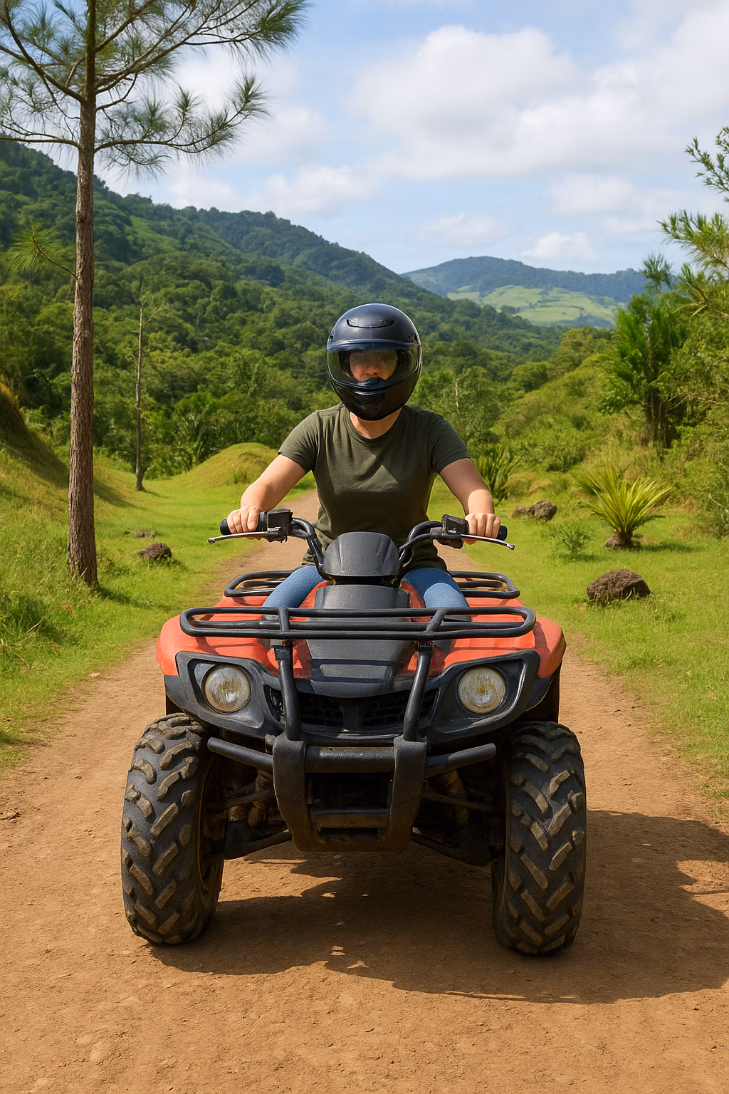 Vallee de 23 Couleur Single Quad bike in the forest