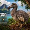 Dodo bird, extinct species from Mauritius.