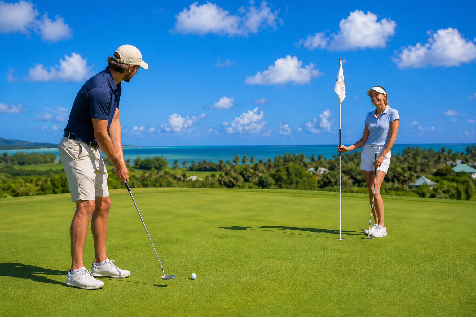 Golf packages in Mauritius featuring a luxury championship golf course