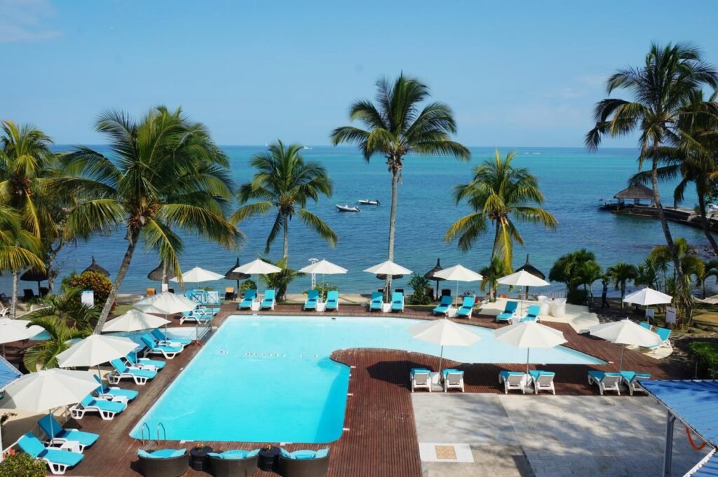 Coral Azur Beach Resort Mont Choisy Mauritius beach